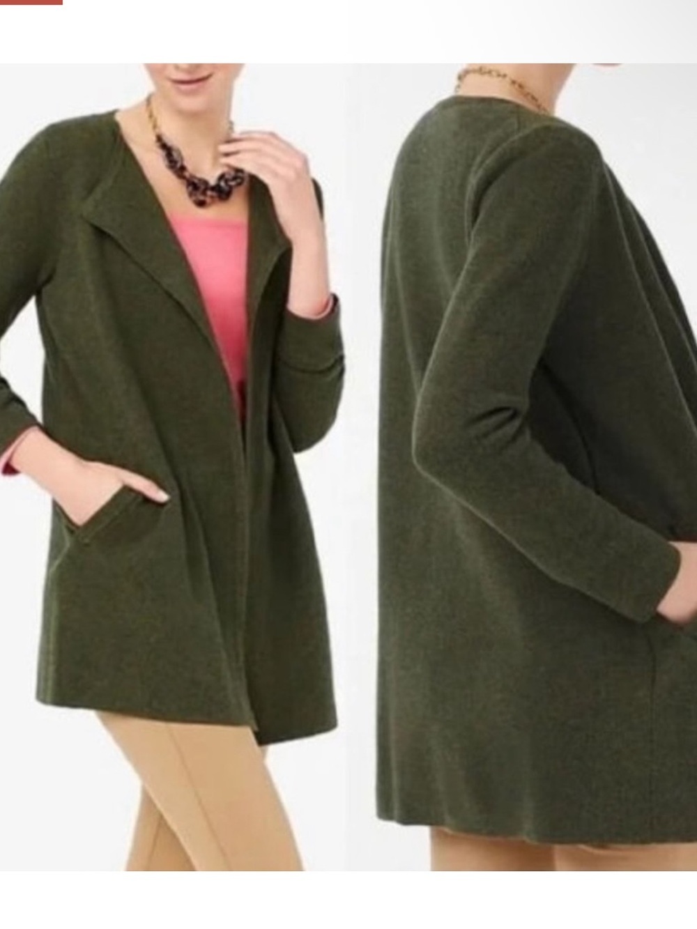 J. Crew Vanessa Collarless Sweater Cardigan
Jacket Size Medium